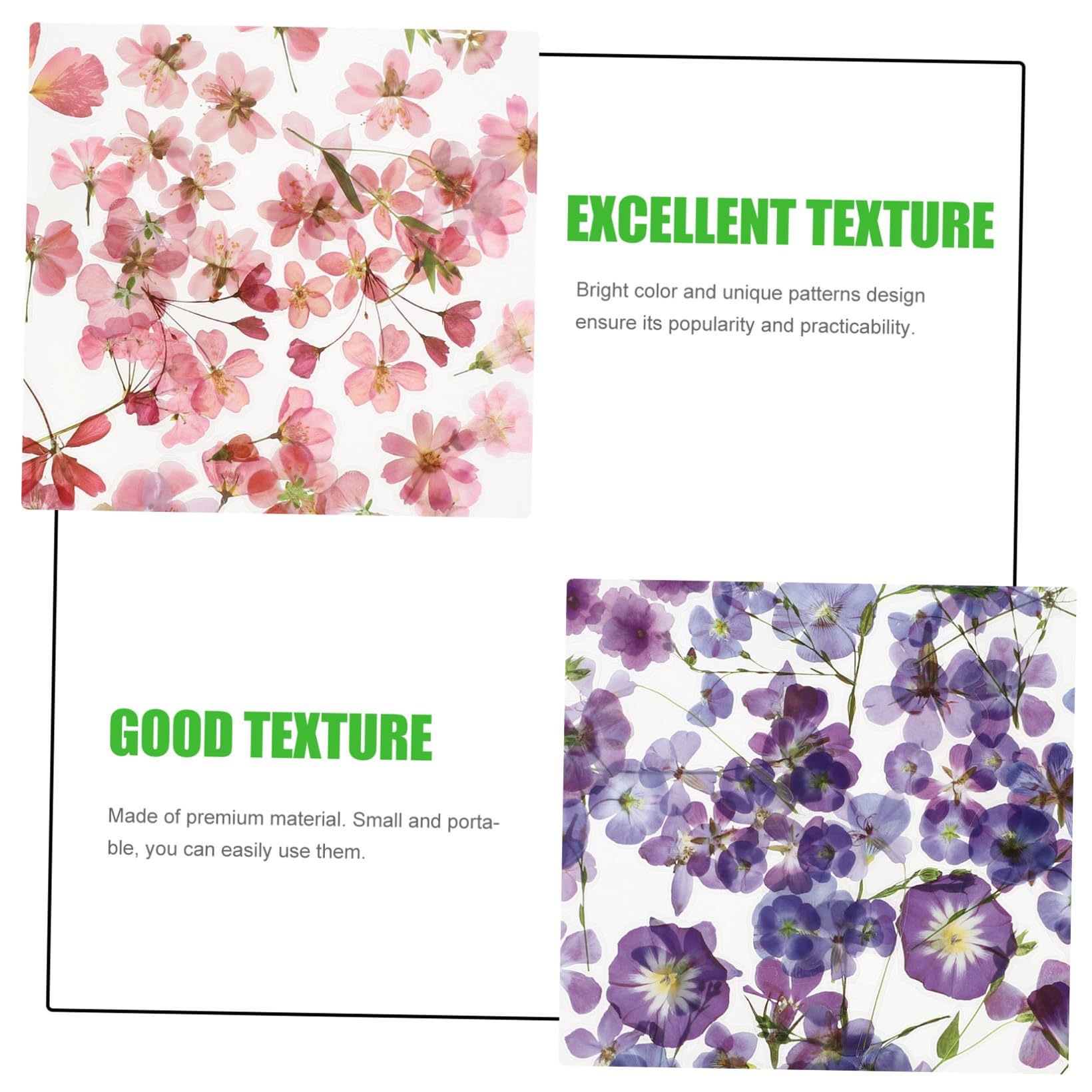 Gadpiparty 20 Set Adesivi Floreali Colorati per Scrapbooking Decalcomanie Fai da Te con Fresche Facili da Applicare su Album e Note