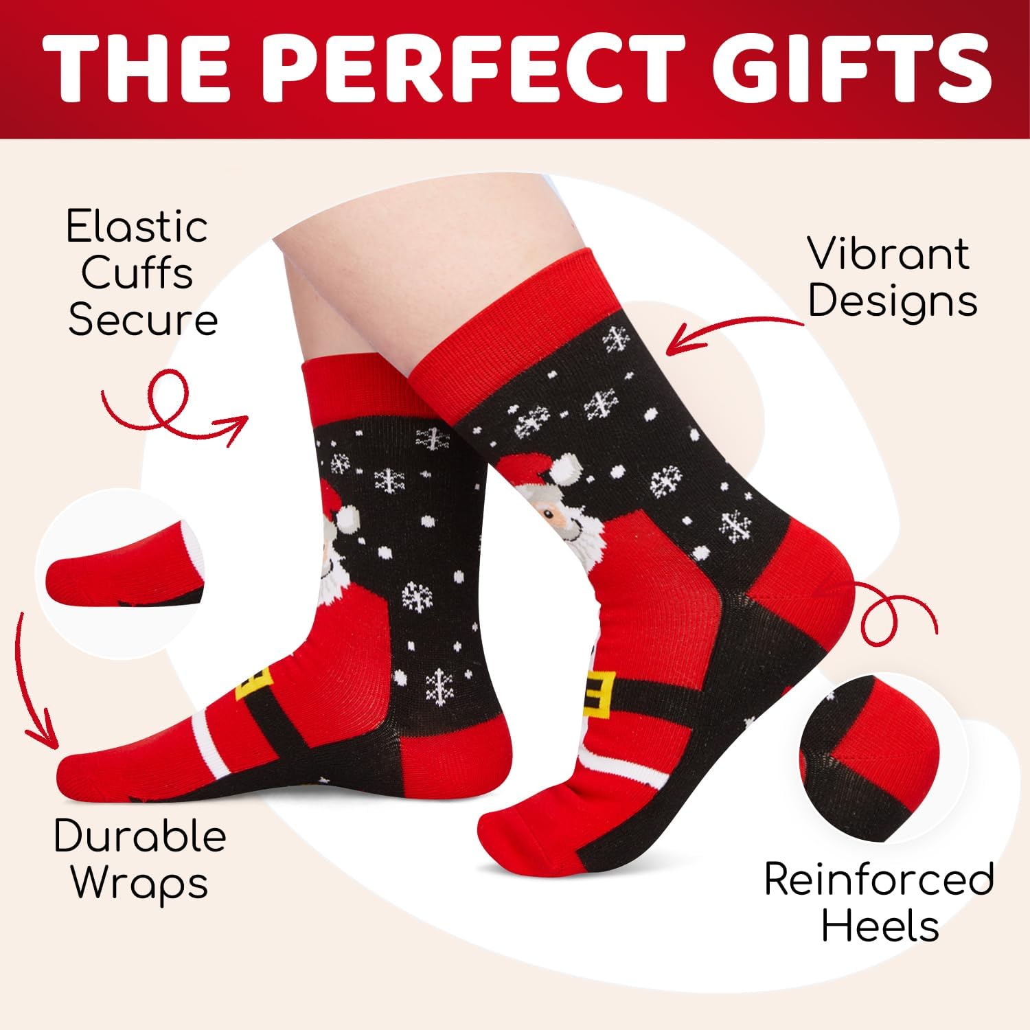 HAPPYPOP Christmas Socks - Xmas Gifts with Greeting Card for 2-12 Year Old Boys Girls - Image 3