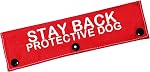Protective Dog Leash Sleeve - Stay Back Protective Dog Leash Wrap - Alert Hanging ID Patch Tag Pet Birthday Gift