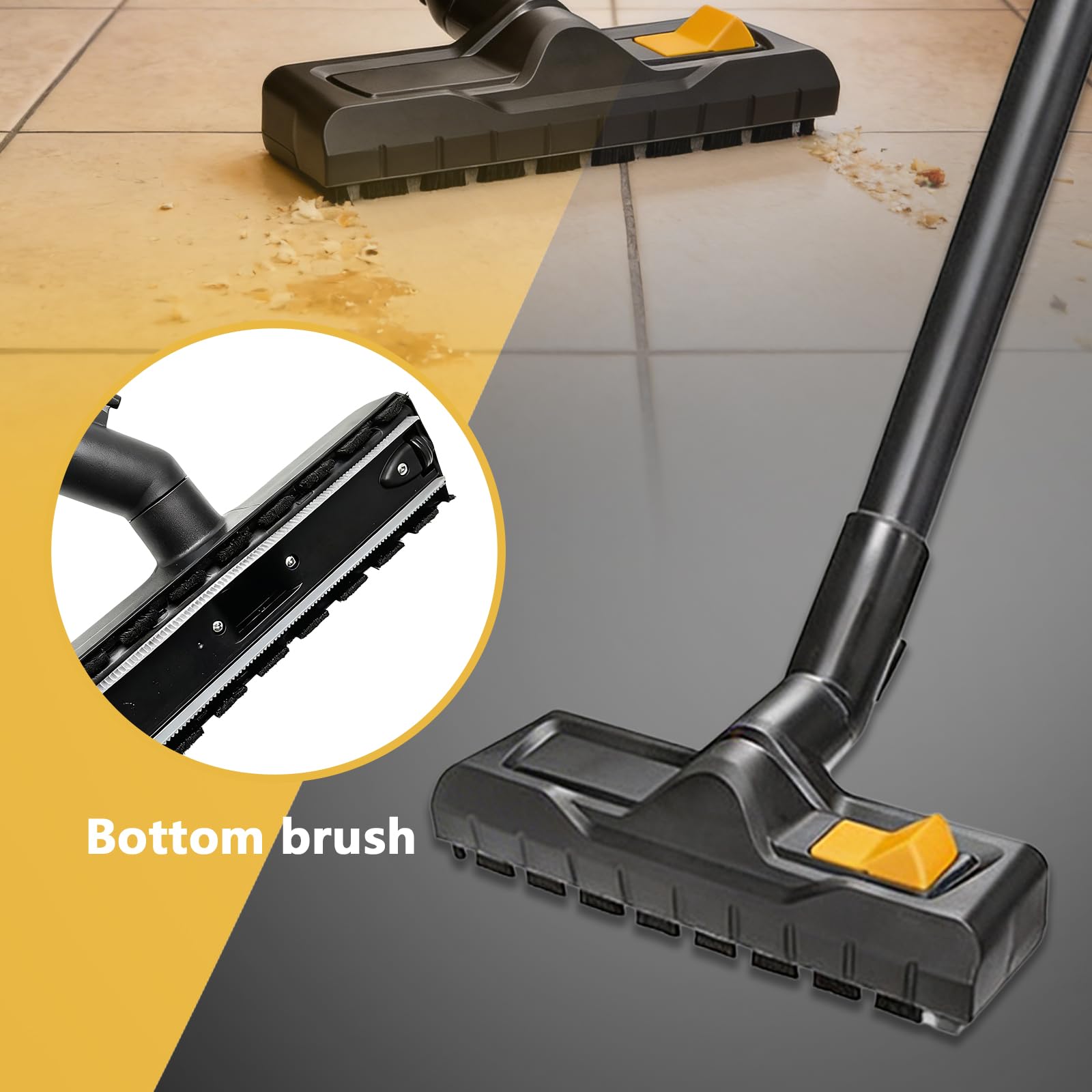 Kärcher WD2 WD3 WD4 WD5 WD6 - Boquilla universal de repuesto para aspiradora en seco y húmedo (35 mm, boquilla de aspiración en seco y húmedo y húmedo, incluye bolsa para el polvo