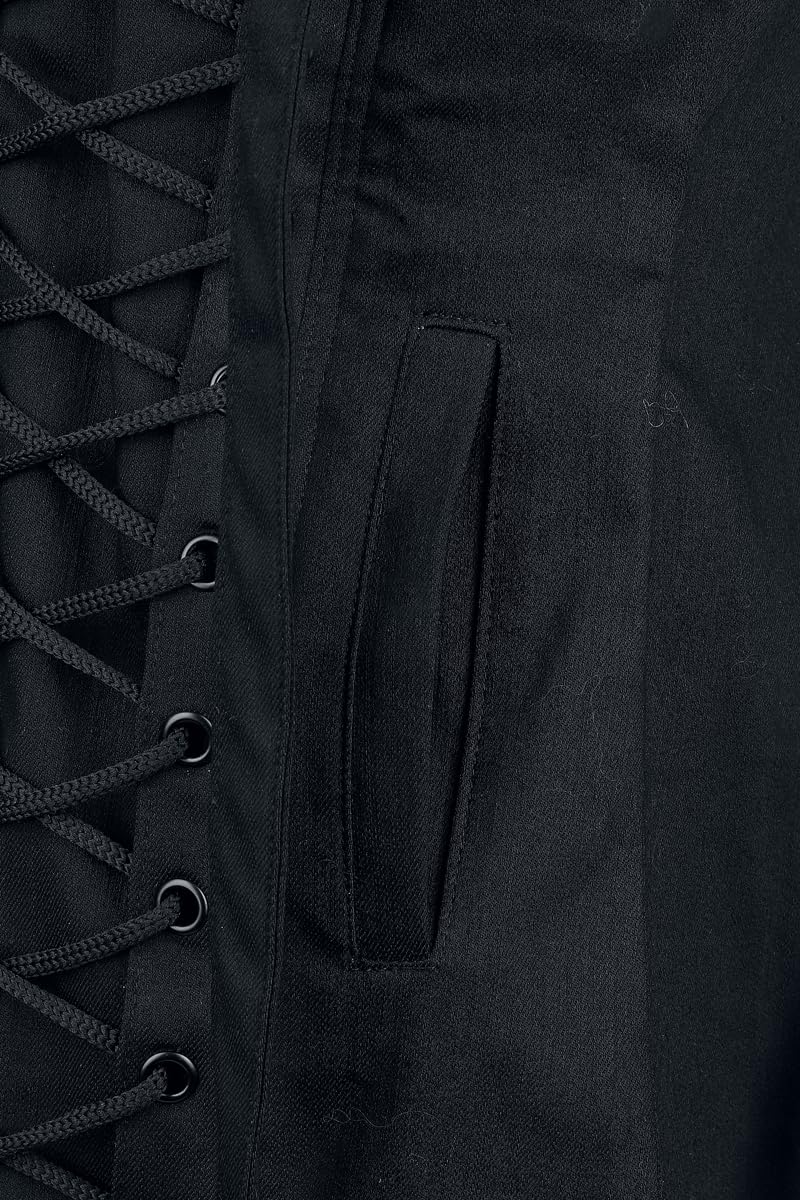 Nolen Vest Mens Black Männer Weste schwarz Gothic, Rockwear