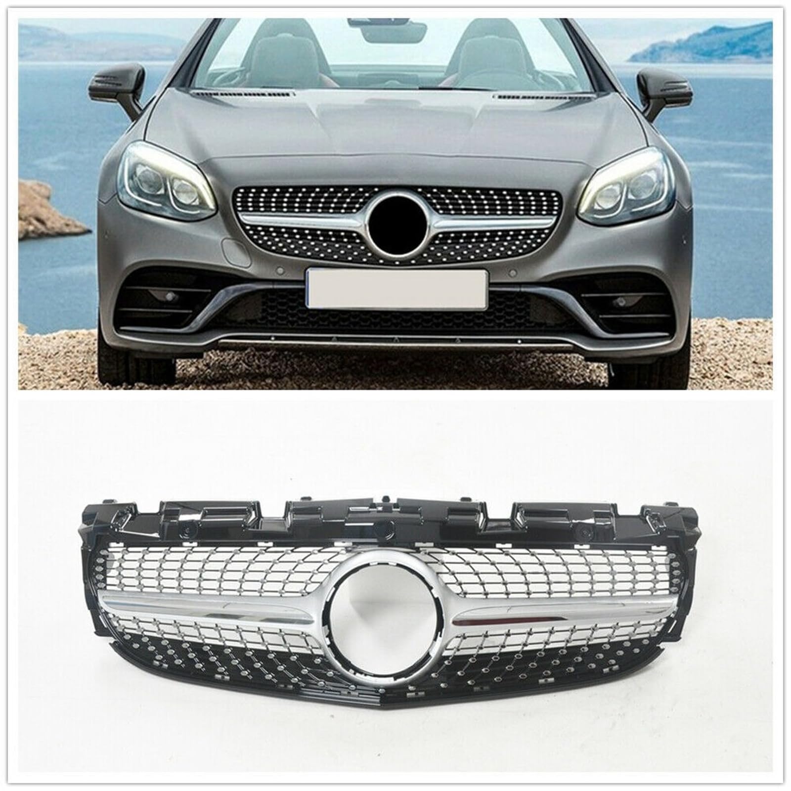 Mercedes-Benz SLC R172 純正フロントダイヤモンドグリル 楽天市場】メルセデス ベンツ R172 SLC180 SLC200 AMG SLCクラス