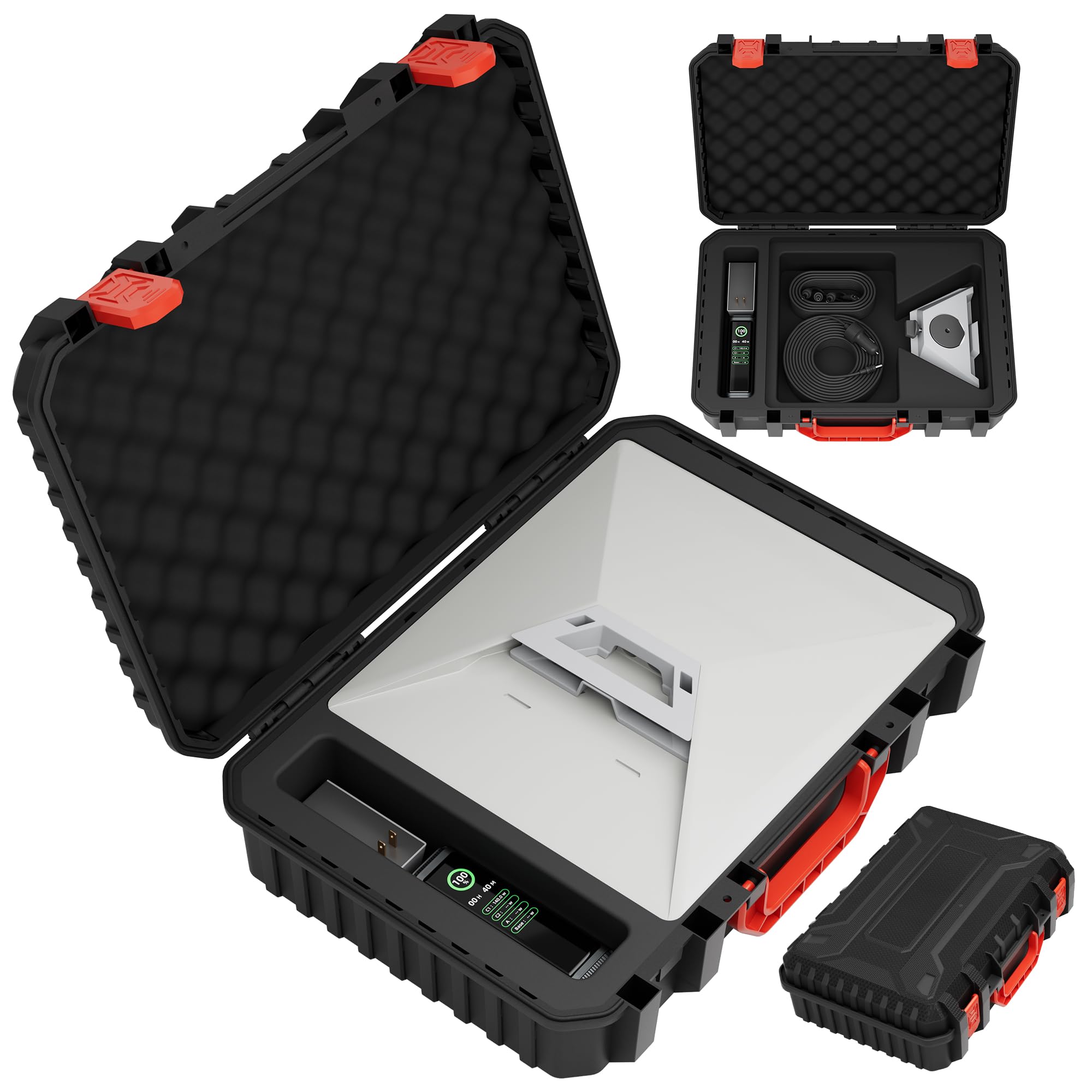 Starlink Mini Hard Case Waterproof Portable Starlink Mini Travel Carrying Bag with Foam Shockproof Storage Box Weatherproof for Starlink Mini and Accessories