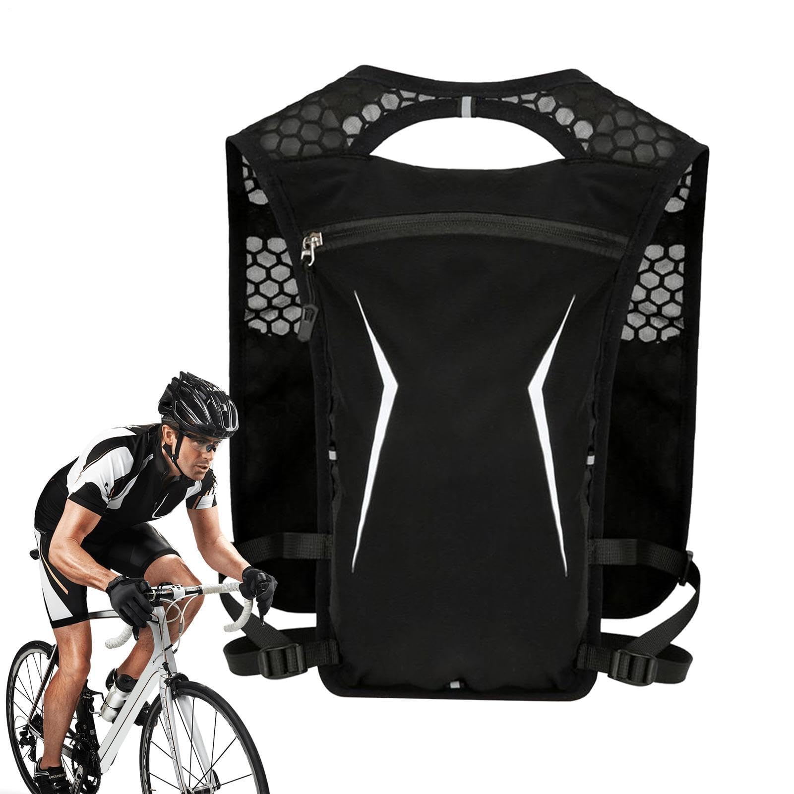 Zaino da corsa leggero, con tasca portabottiglie, ideale per sport, escursionismo, arrampicata, campeggio, viaggi e allenamento, accessori per uomini e donne