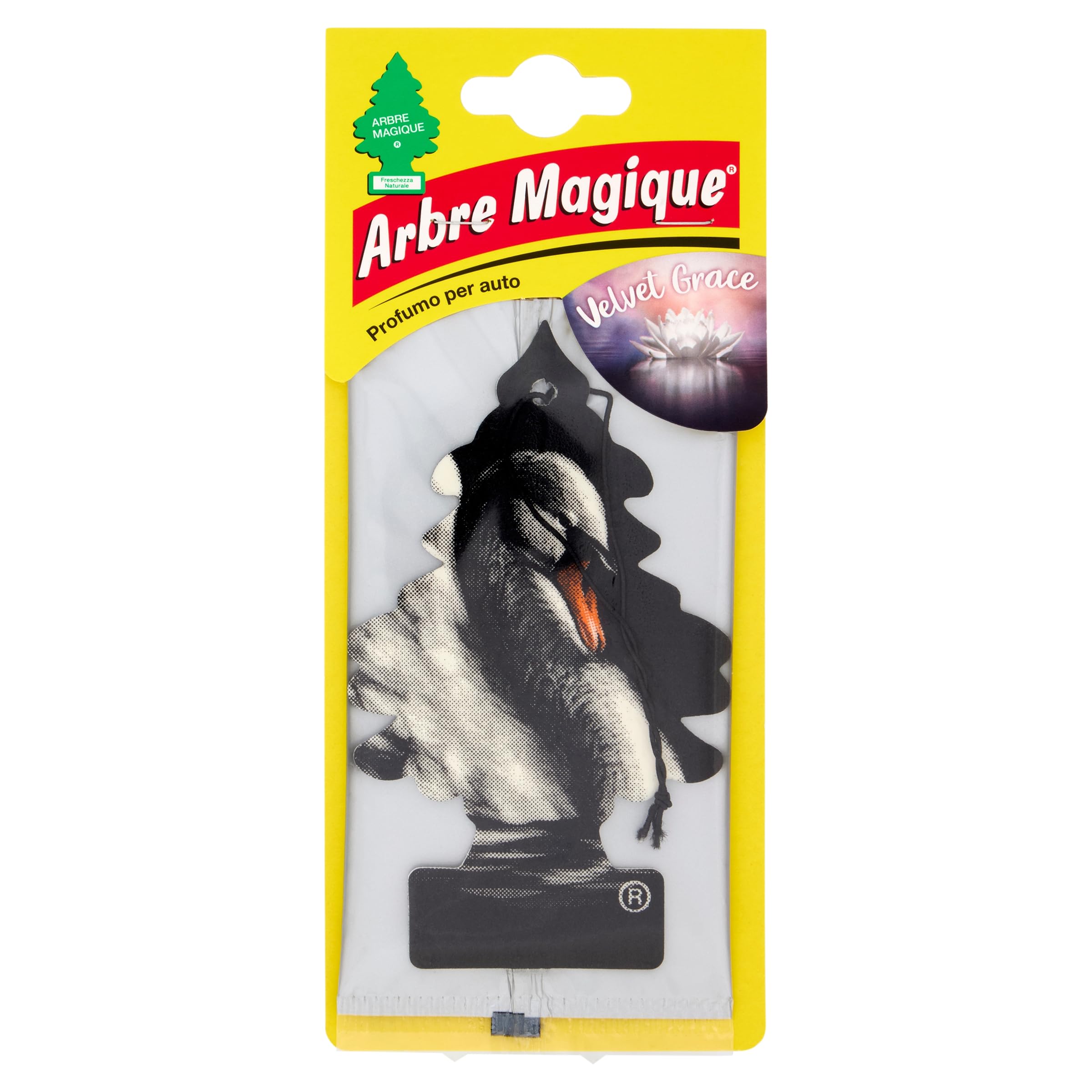 Arbre Magique Mono, ambientador para coche, duración hasta 7 semanas, fabricado en Italia, paquete de 1 unidad (Velvet Grace)