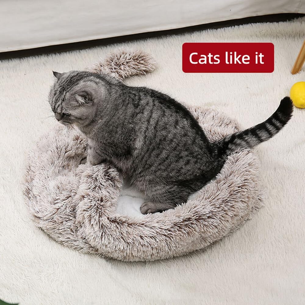 Cat Cave Bed - Self Warming Sleeping Bag - Rabbit Velvet Small Cat Bed