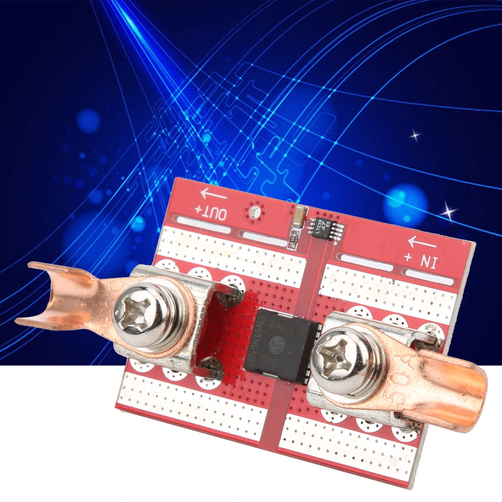 Contrôleur Solaire MPPT 50A avec Carte Anti-Refoulement, 12V 24V 48V, Haute Sécurité, Faible Perte, 38 x 54 mm