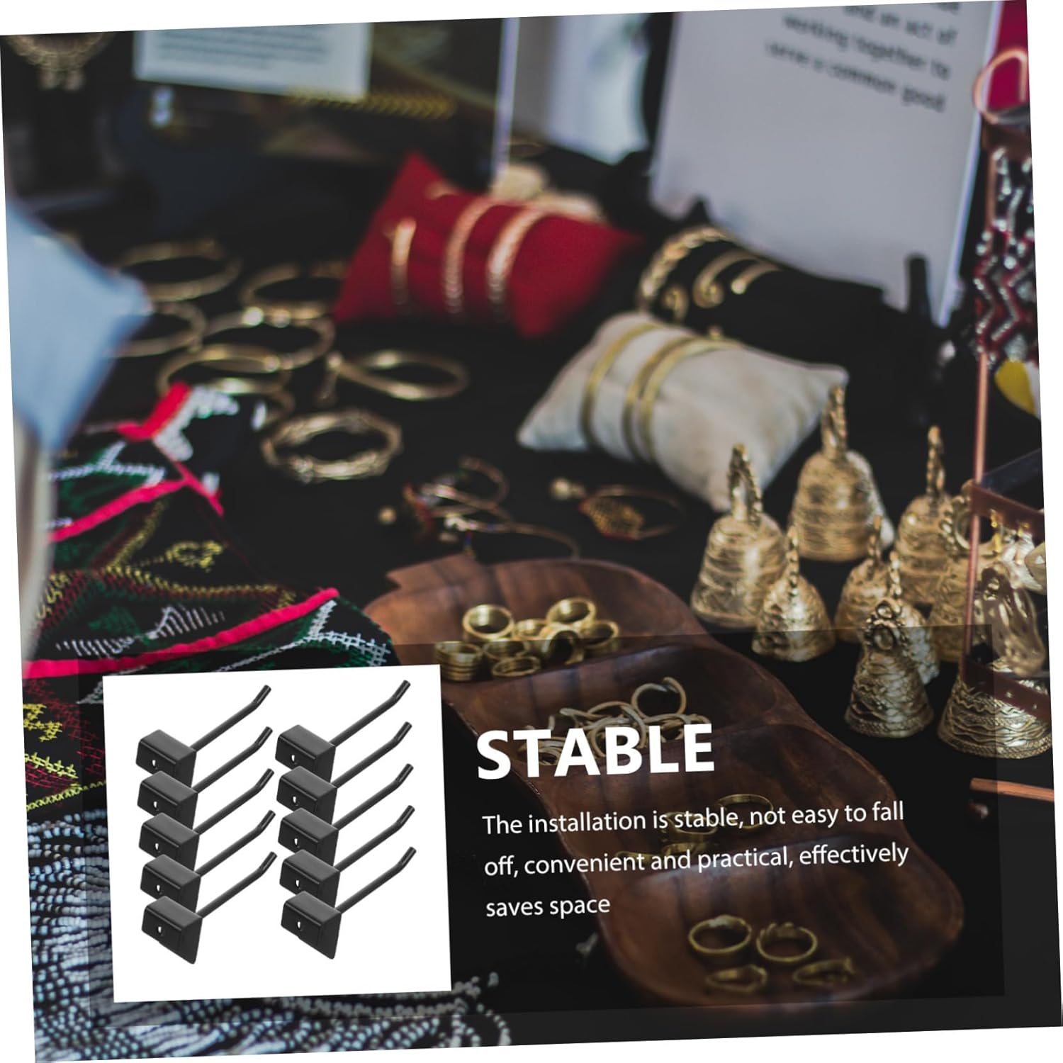 Alipis 32pcs Metal Pegboard Hooks Strong Support for Garage Workshop and Kitchen Easy Installation Iron Hangers for Organizing Tools and Accessories