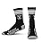 For Bare Feet NFL 4 Stripe Deuce Crew Sock, Las Vegas Raiders, Medium