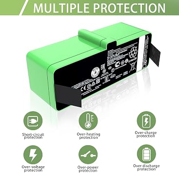 JOTACT Replacement Battery for iRobot Roomba 960 675 965 981 970 965 801 805 850 860 890 891 895 695 690 671 670 Compatible with Roomba 500 600 700 800 900 Series 1800Li 4376392 14.4V 1800mAh/26Wh