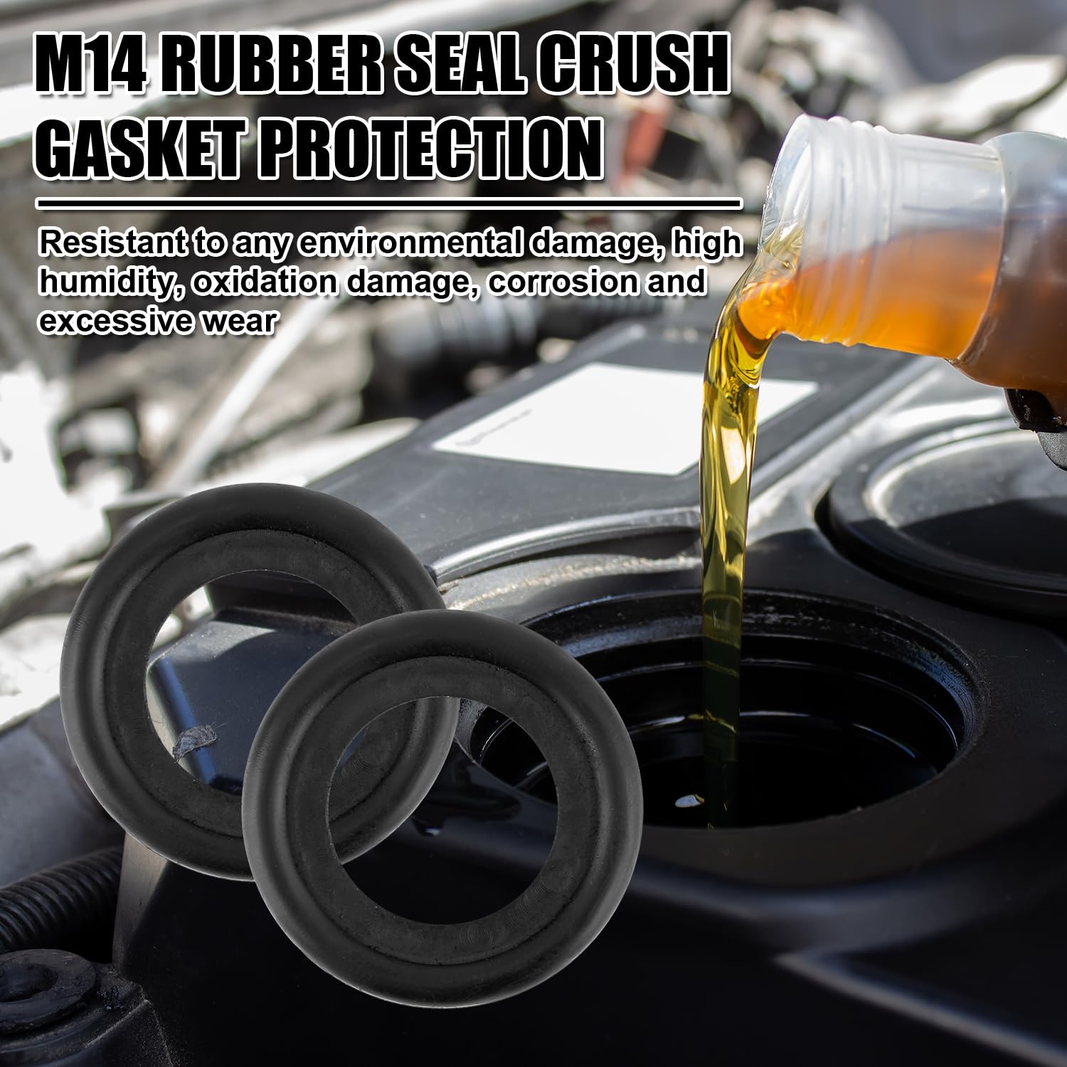 Guarnizioni Tappo Scarico Olio M14 | Set Di 10 Pezzi Universali - Foto 6