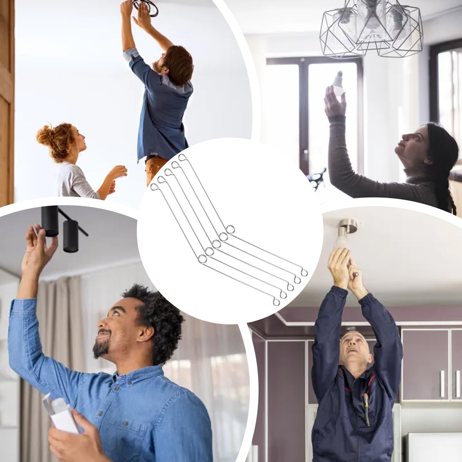 20 Clip A Molla Per Luci A Soffitto - Morsetti Per Downlight E Faretti Incasso - Fissaggio Sicuro - Foto 5