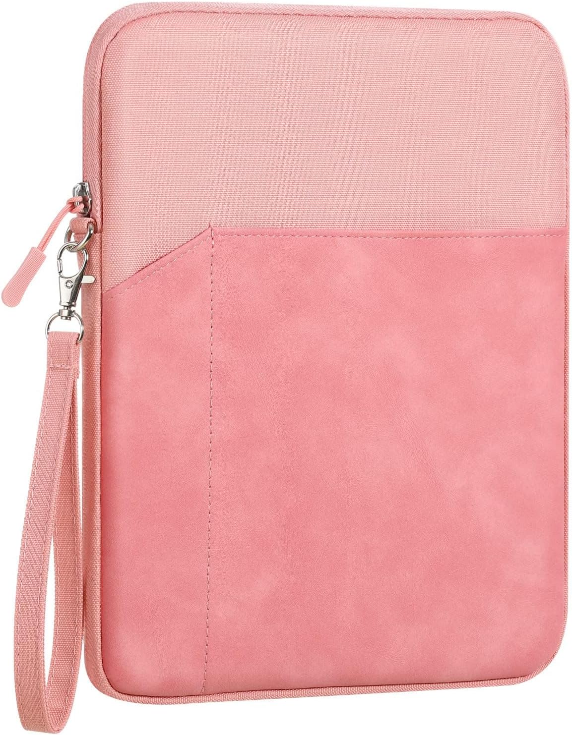 Excefore 9-11 Inch Tablet Sleeve Bag Carrying Case for iPad Pro 11 2021-2018, iPad Air 5/4 10.9, iPad 10.2, Galaxy Tab A8 10.5/Tab S8 11", Surface Go 2/1, Protective Bag with Pocket, Pink