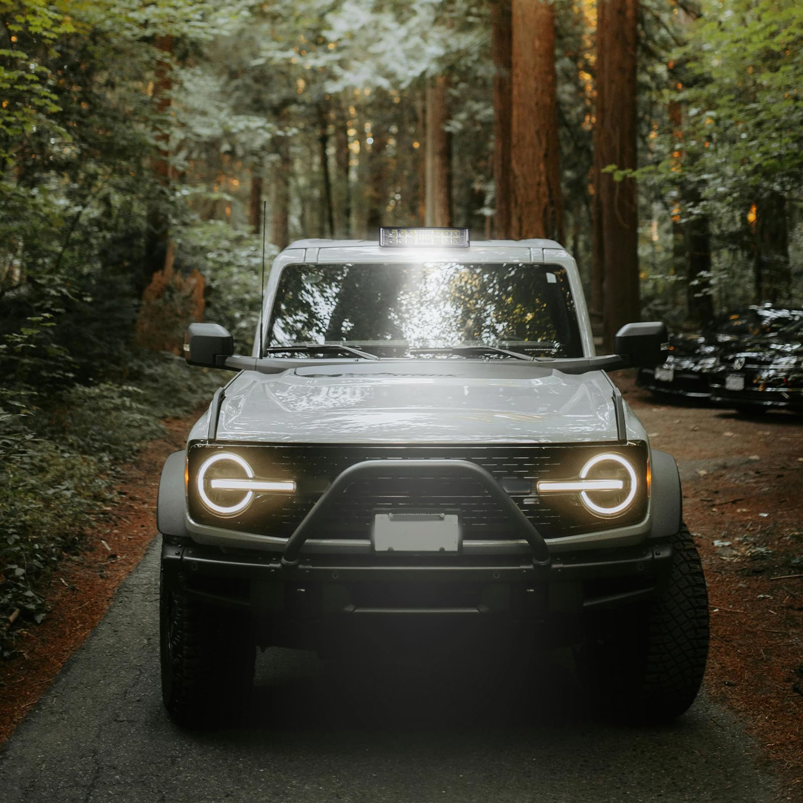 Zerodeko Par de Luces Delanteras LED para Motocicleta Aleación de Aluminio, Mejora la Seguridad en Paseos Nocturnos y Condiciones Climáticas Variadas