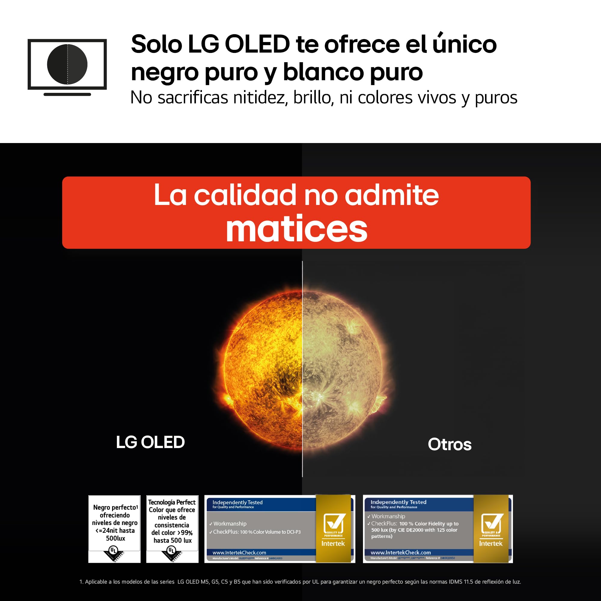 LG OLED65G54LW - TV 65", OLED EVO 4K, Smart TV AI G5, WebOS 25, Super Upscaling, Dolby Vision y Dolby Atmos, AMD FreeSync, Alexa/Google Assistant, Negro