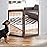 ZJSF Freestanding Foldable Dog Gate for House Extra Wide Wooden Indoor Puppy Gate Stairs Doorways Pet Gate Tall Dog Fence 2 Panels Fence Brown