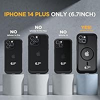 Vista 952 de Miracase - Funda magnética para iPhone 13 Pro Max de 6.7 pulgadas (compatible con MagSafe), transparente, completo, protector de pantalla de vidrio