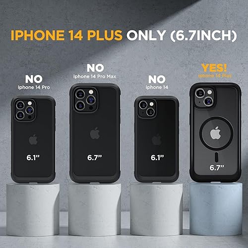 Miniatura 515 de Miracase Glass Series - Funda para iPhone 11 de 6.1 pulgadas, funda resistente de cuerpo completo mejorado con protector de pantalla de vidrio Negro