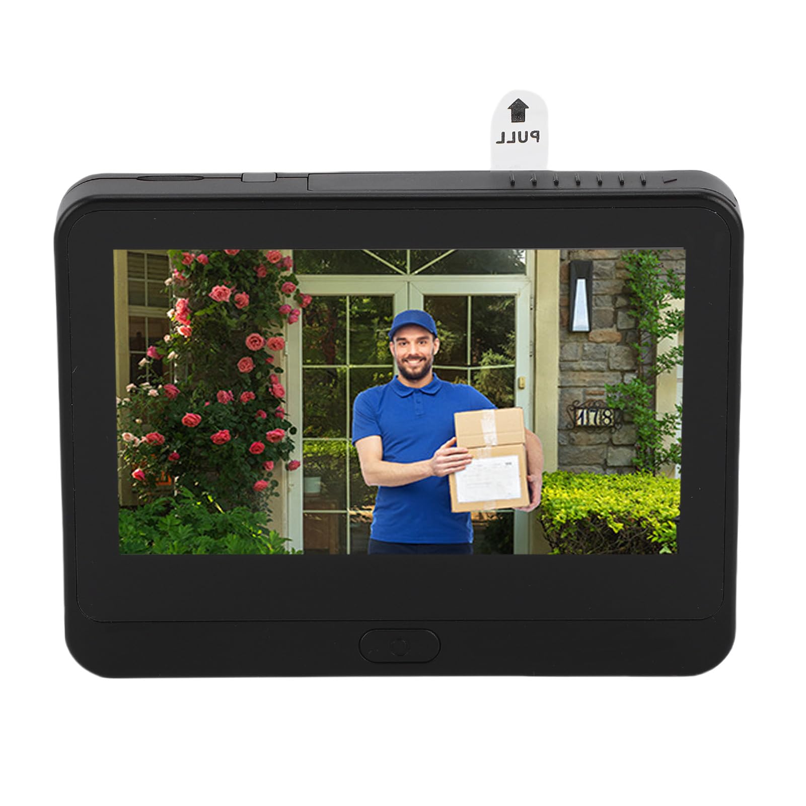 Cryfokt Videocitofono con Telecamera Spioncino, Spioncino WiFi HD 1080P con Schermo LCD a Colori da 4,3 Pollici, Rilevamento Movimento PIR, Visione Notturna, Conversazione