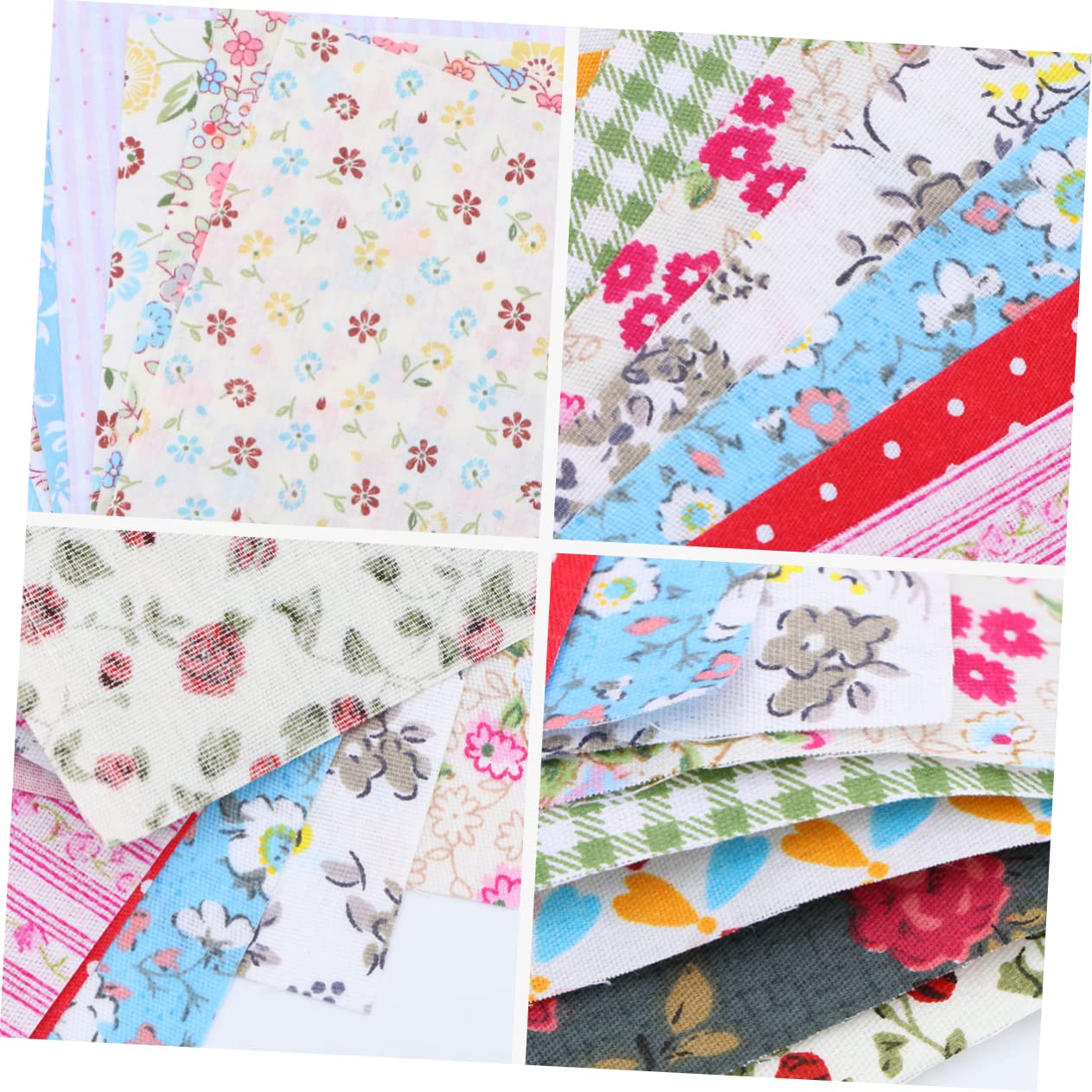 Szycie tkanin patchworkowych, Materiał do szycia patchworku, tkanina do szycia, 50 sztuk DIY tkanina pikowana tkanina drukowana scrapbooking(15X15CM)