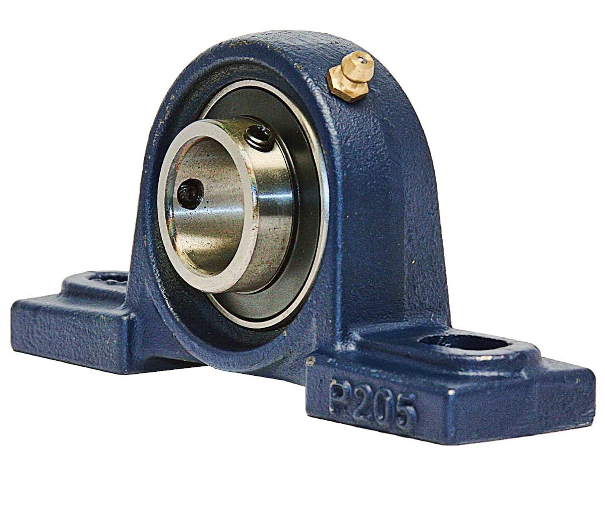 UCP205-16 Pillow Block Mounted Bearing, 2 Bolt, 1" Inside Diameter, Set screw