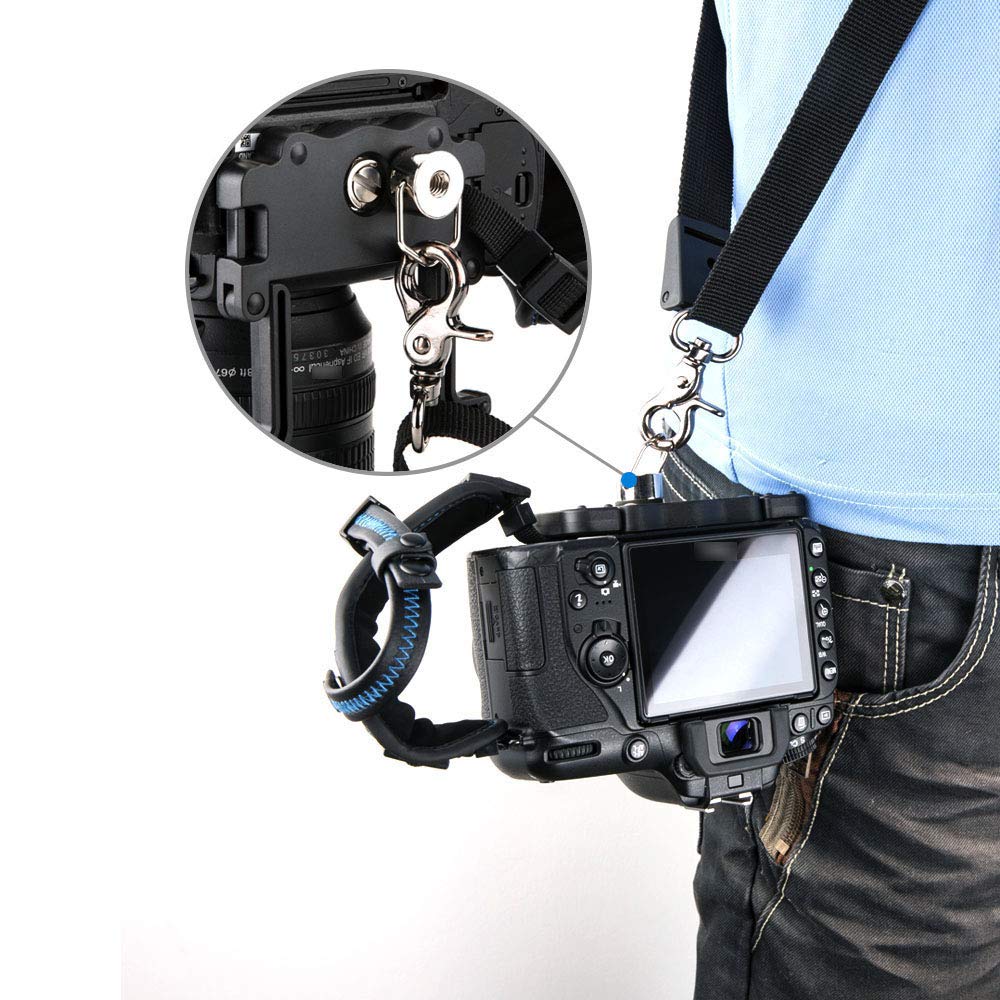 JJC Dragonne avec plaque de type U pour appareil photo reflex numérique Canon, Nikon, Olympus, Sony, Panasonic, Pentax