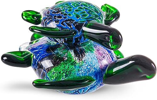 Miniatura 8 de Figura de pulpo de vidrio soplado a mano, adorno de animal marino para acuario de pecera, colección de animales marinos para regalo de cumpleaños,