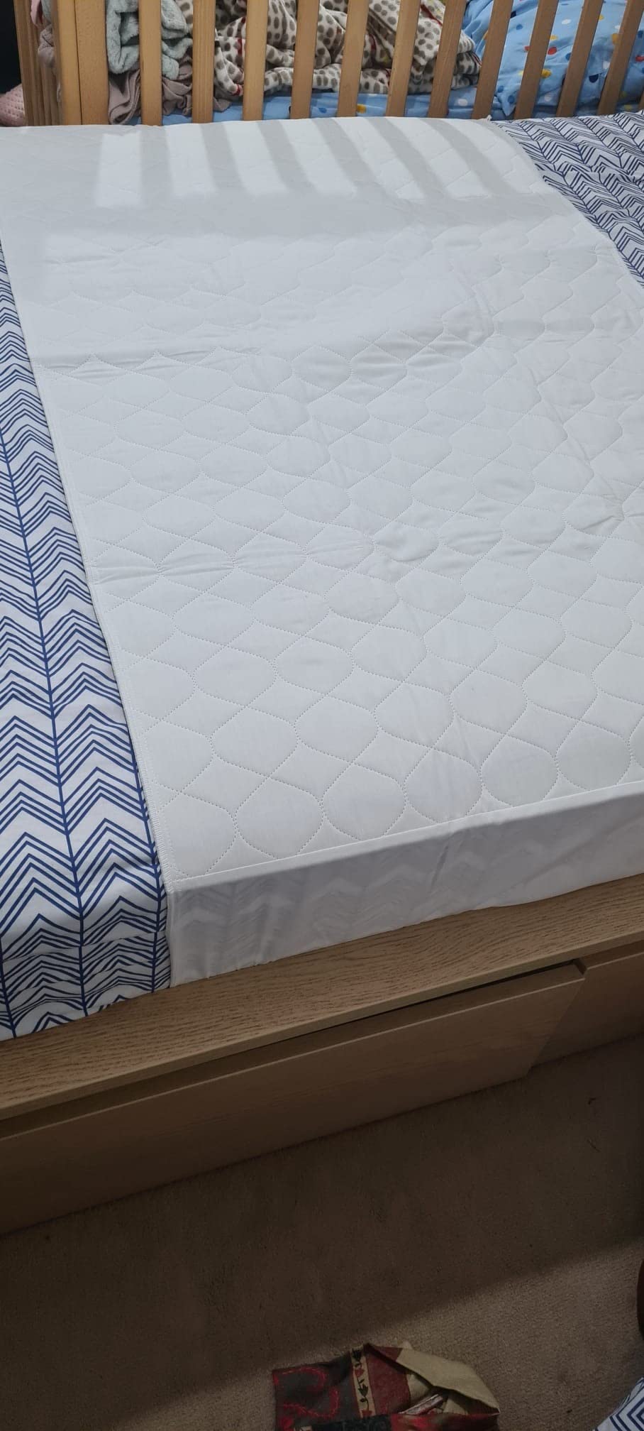 Lynmark Washable Bed Protector/Pad with Tucks - Super Kingsize ...
