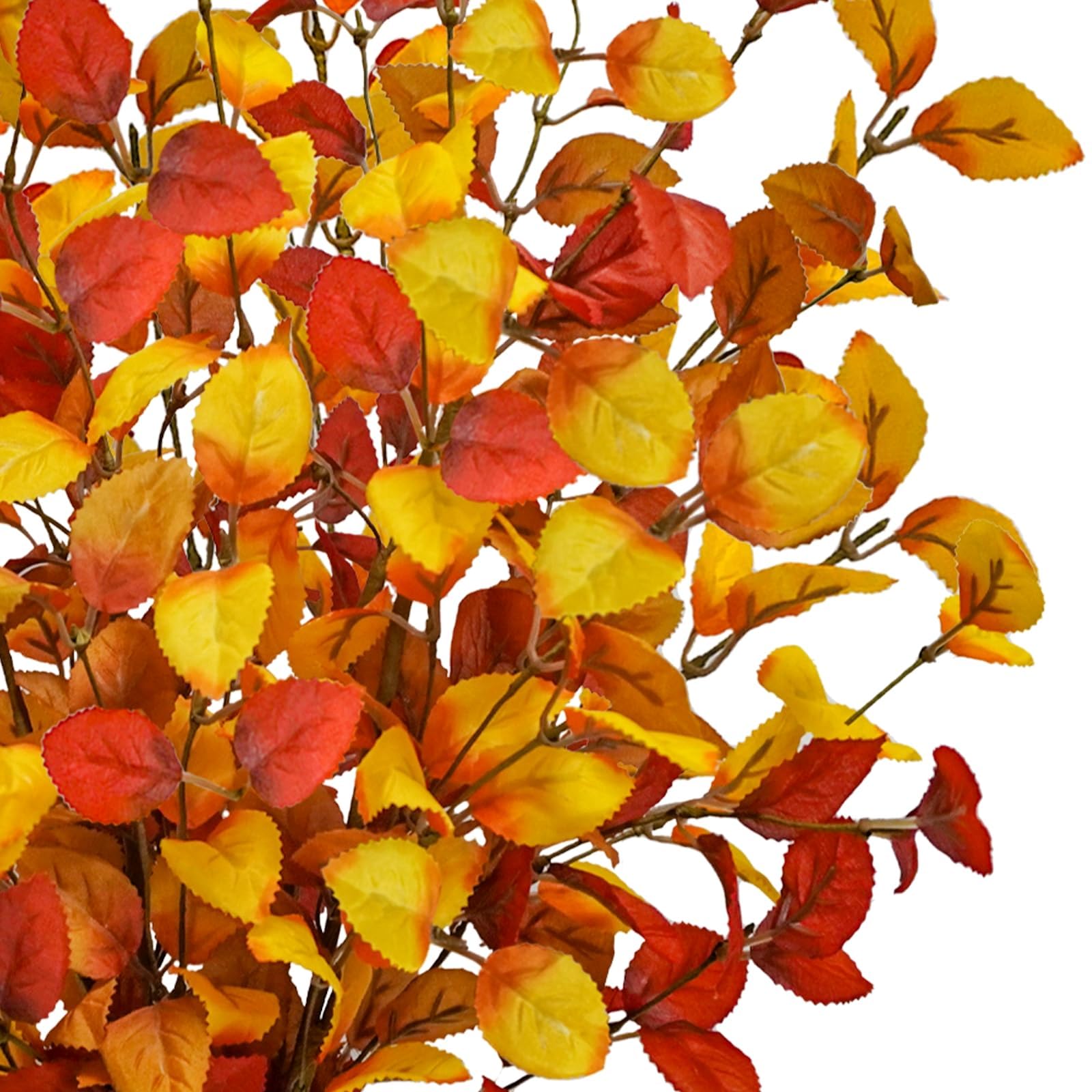 obbsie 16 steli di foglie autunnali artificiali, fiori autunnali da 68,6 cm, foglie di eucalipto, rami finti autunnali, decorazioni autunnali per la casa, decorazione floreale autunnale centrotavola
