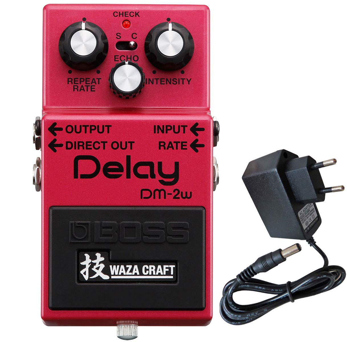 Boss DM-2w Delay Waza Edition Effekt-Gerät + keepdrum 9V Netzteil
