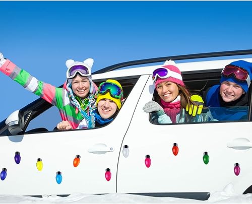 Miniatura 3 de Outus Imanes y calcomanías reflectantes para bombillas automotrices, 10 colores festivos (30 piezas)