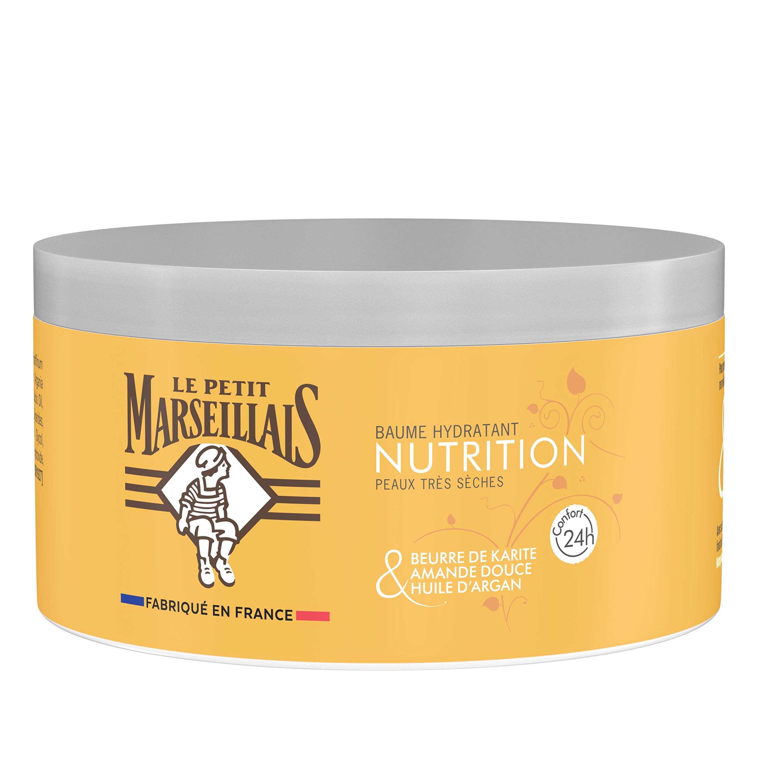 Moisturising Balm Nutrition (300 ml Depth) - Body Balm for Very Dry Skin Comfort 24h - Body Care with Shea Butter, Sweet Almond & Argan Oil