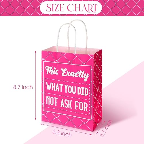 Miniatura 2 de 8 bolsas de regalo divertidas de Navidad, bolsas de regalo de cumpleaños reutilizables para adultos, medianas y grandes, bolsa de papel de regalo de