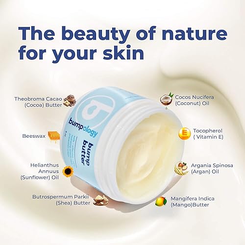 Miniatura 4 de Bumpology Bump Butter - Crema elástica 2 en 1 para el vientre totalmente natural para el embarazo y las estrías fabricada en Estados Unidos crema