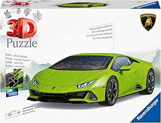 Ravensburger 3D Puzzle 11559 Lamborghini HuracÃ¡n EVO - Verde - The Super Sports Car as 3D Puzzle Car