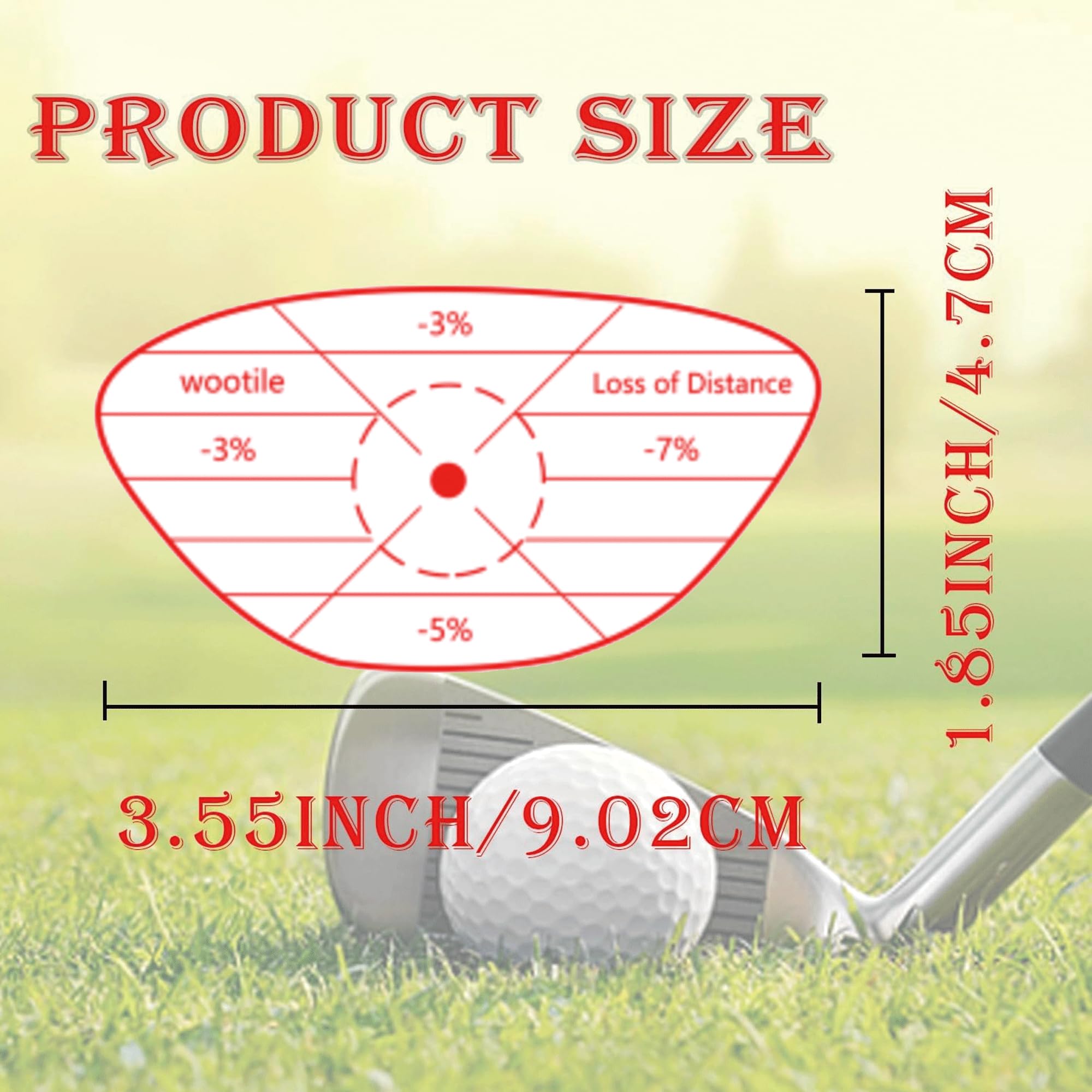 300 Rubans Adhésifs D'impact Bleu Pour Club De Golf - Étiquettes Autocollantes Pour Entraînement, Analyse Frappe - Compatible Droitiers/gauchers - 3