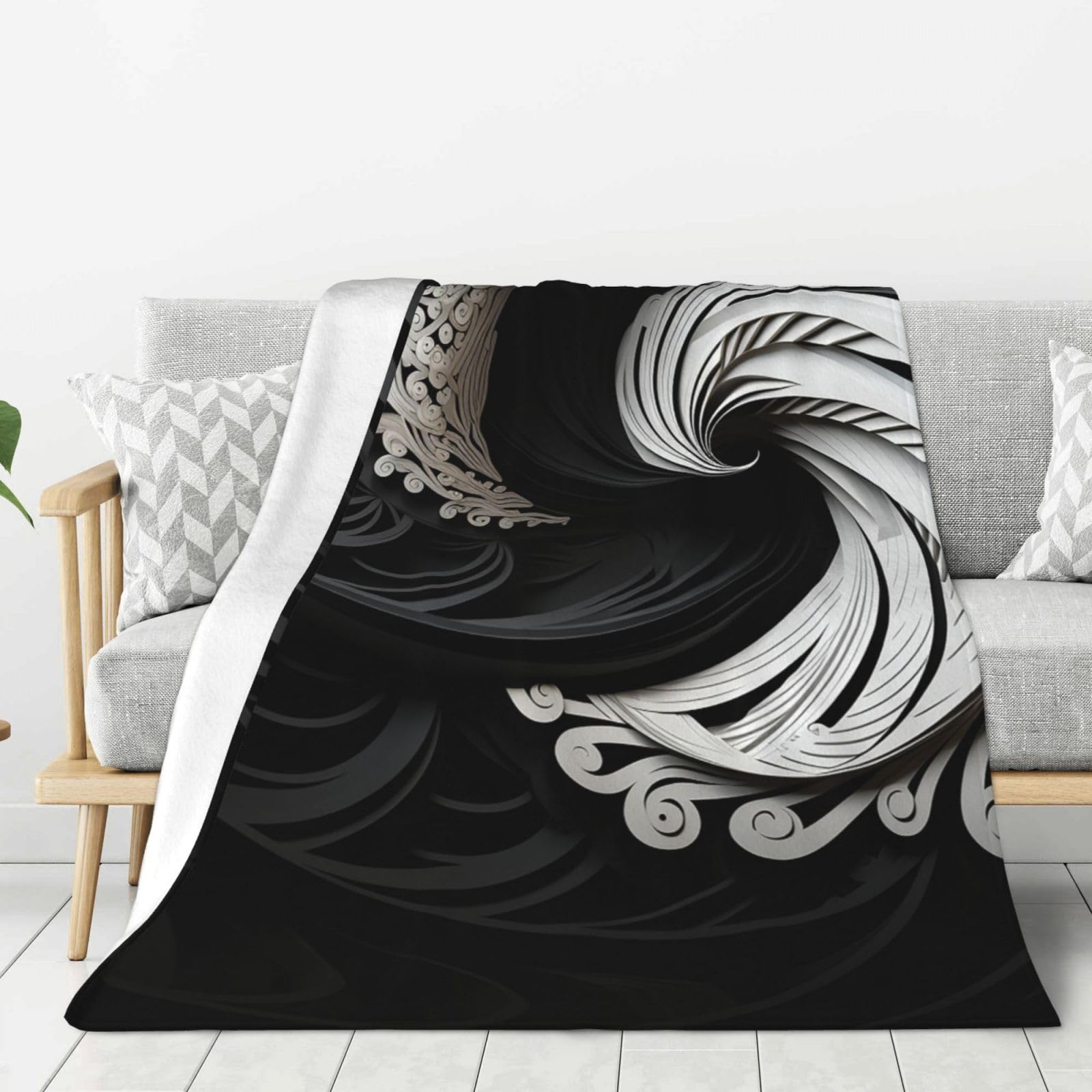 Plaid en peluche chaude pour des soirées cocooning sur le sofa