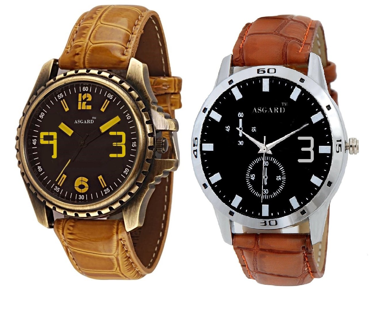 ASGARD Casual Analog Black Dial Watches for Men - Set of 2 (B01LZ5GHKW) Amazon Price History, Amazon Price Tracker