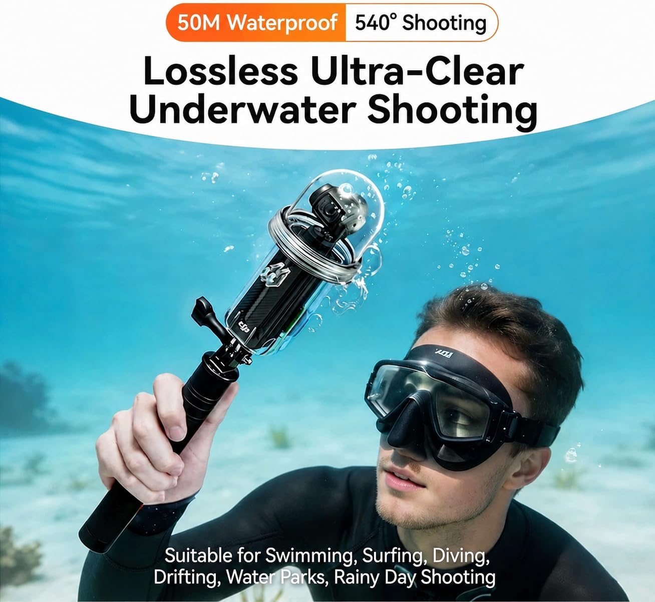 Waterproof Dive Case for DJI Osmo Pocket 4 (50M/164ft)