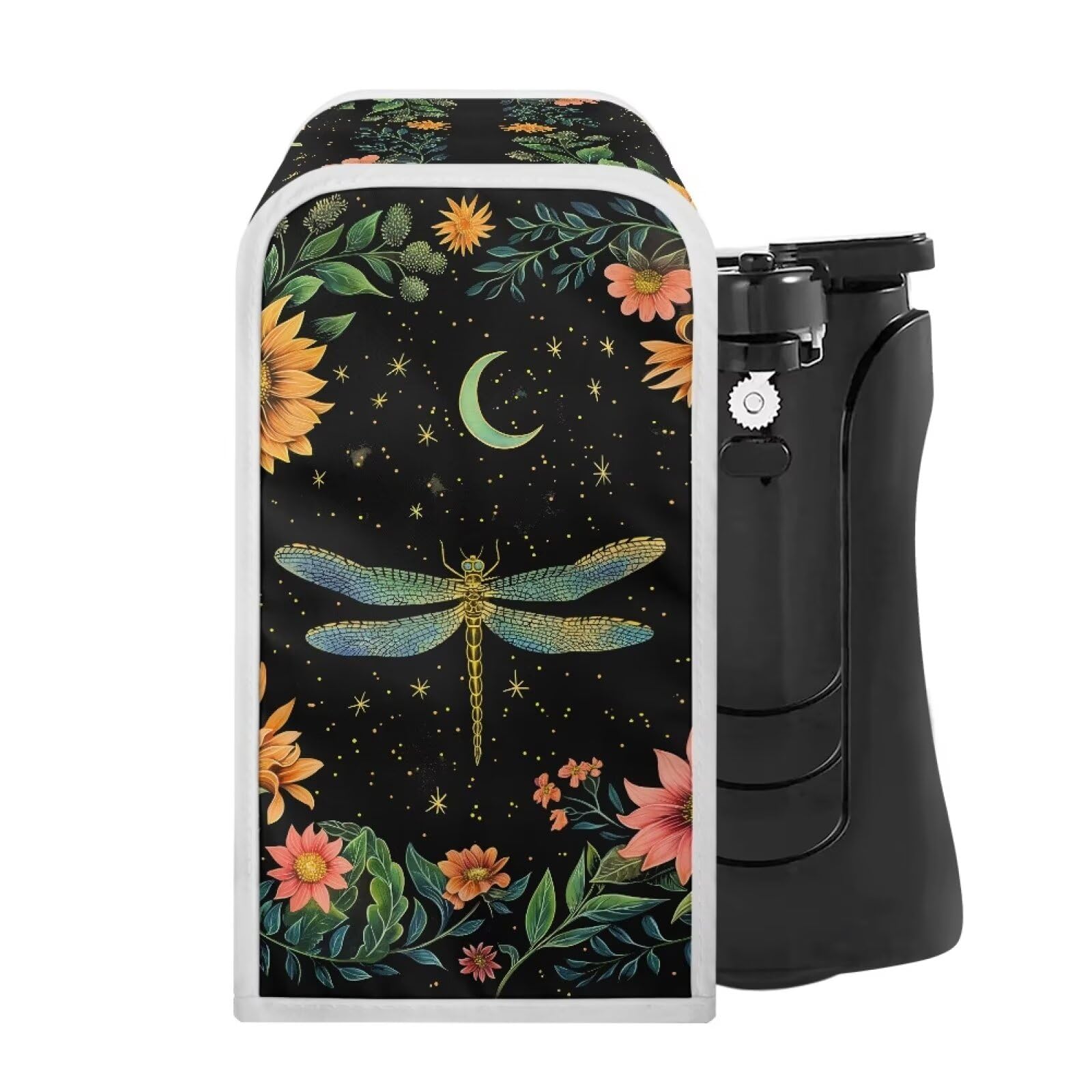 Hudotybom Can Opener Cover Dragonfly Can Opener Dust and Stain Protection Small Applicance Cover for Kitchen Fits Most Electric Automatic Can Openers