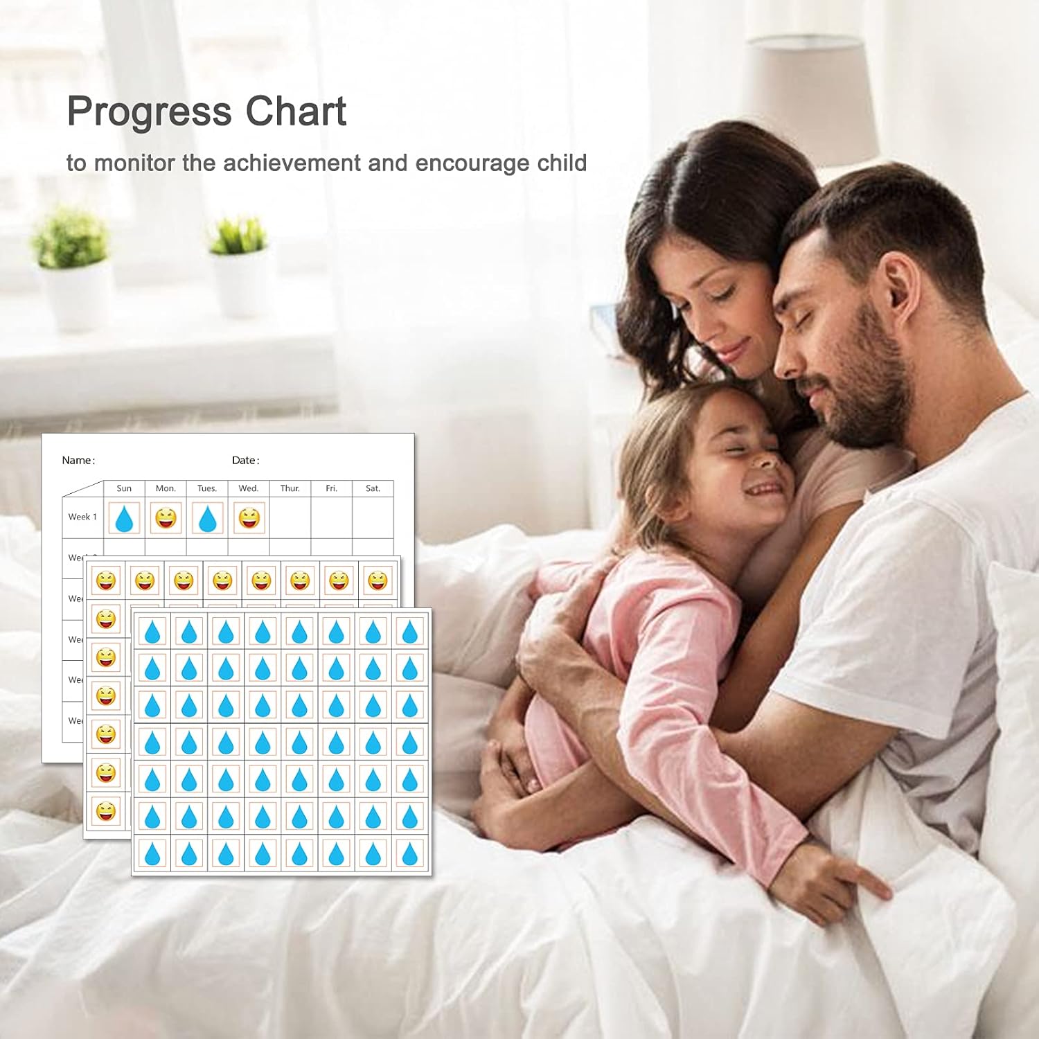 Bedwetting Alarm for Boys and Girls, USB Rechargeable, Pee Alarm with Music Optional and Volume Control, Potty Alarm with Sounds and Vibration, Bed-wetting Sensor for Kids Adults : Health & Household