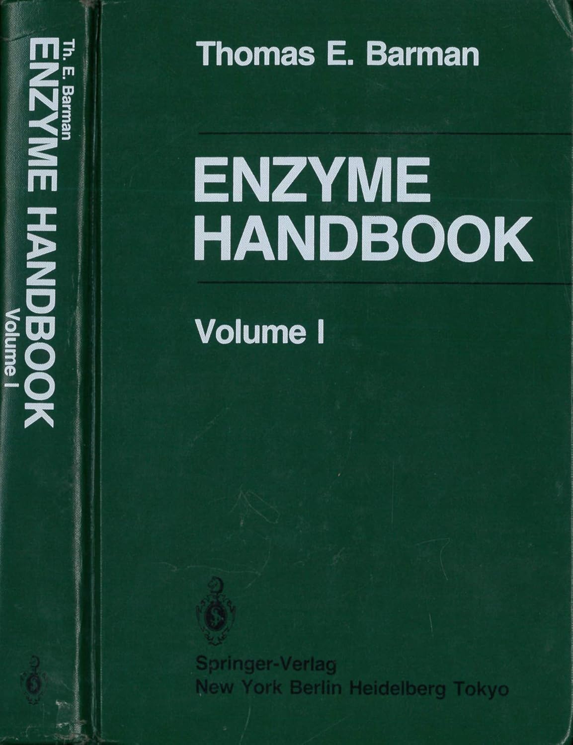 Enzyme Handbook, Volume 1; Barman, Thomas E. Books