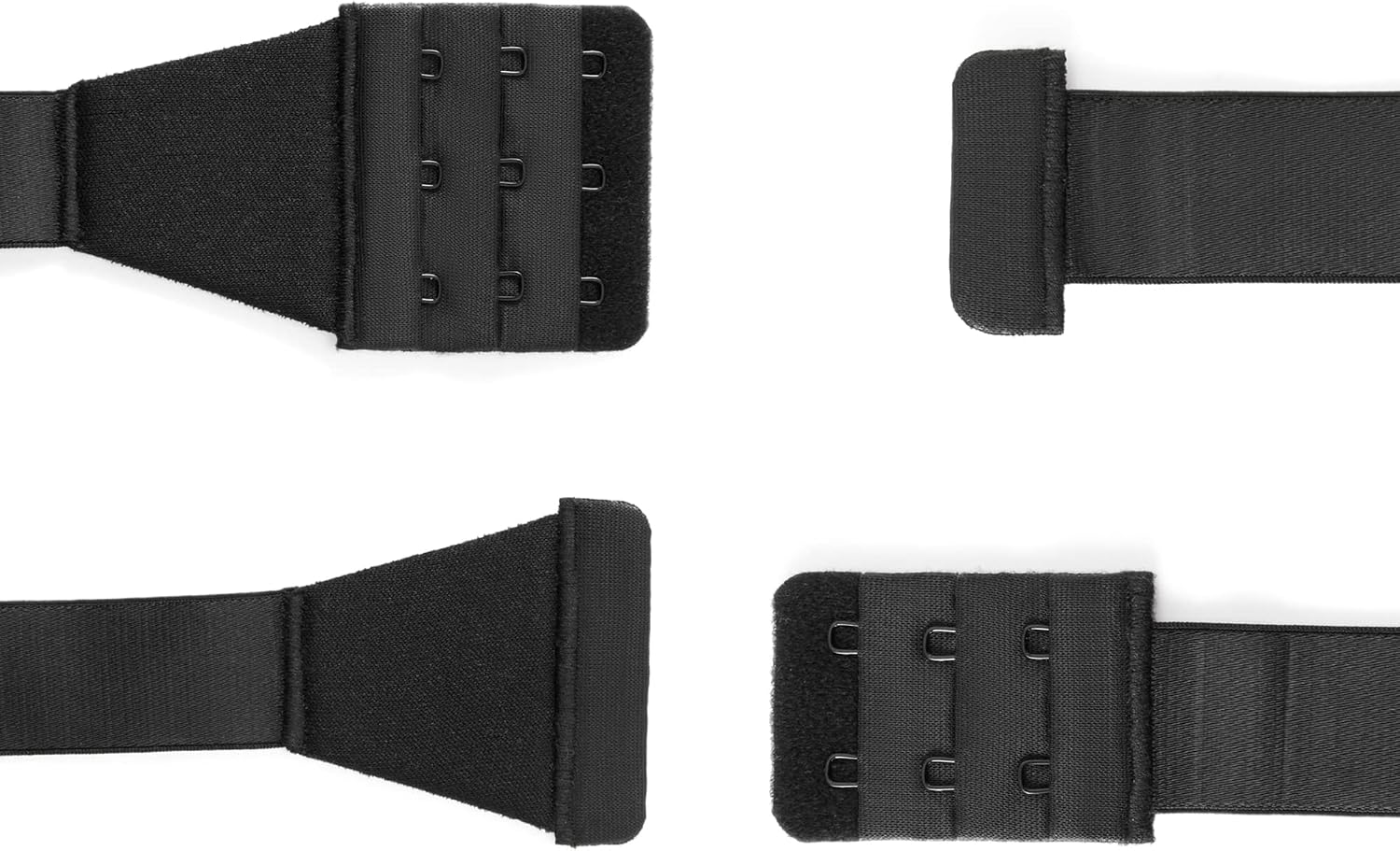 ZZV Low Back Bra Converter,2 Sides Adjustable Bra Strap Extender Converter, Backless Bra Strap Extenders with 2,3 Hooks