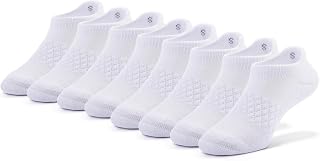 8-Pack Kids Socks, Unisex Low-Cut Cotton No Show Socks