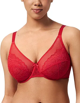  Minimizer Bras for Women Enchante Lace Underwire Bra for Heavy Breast