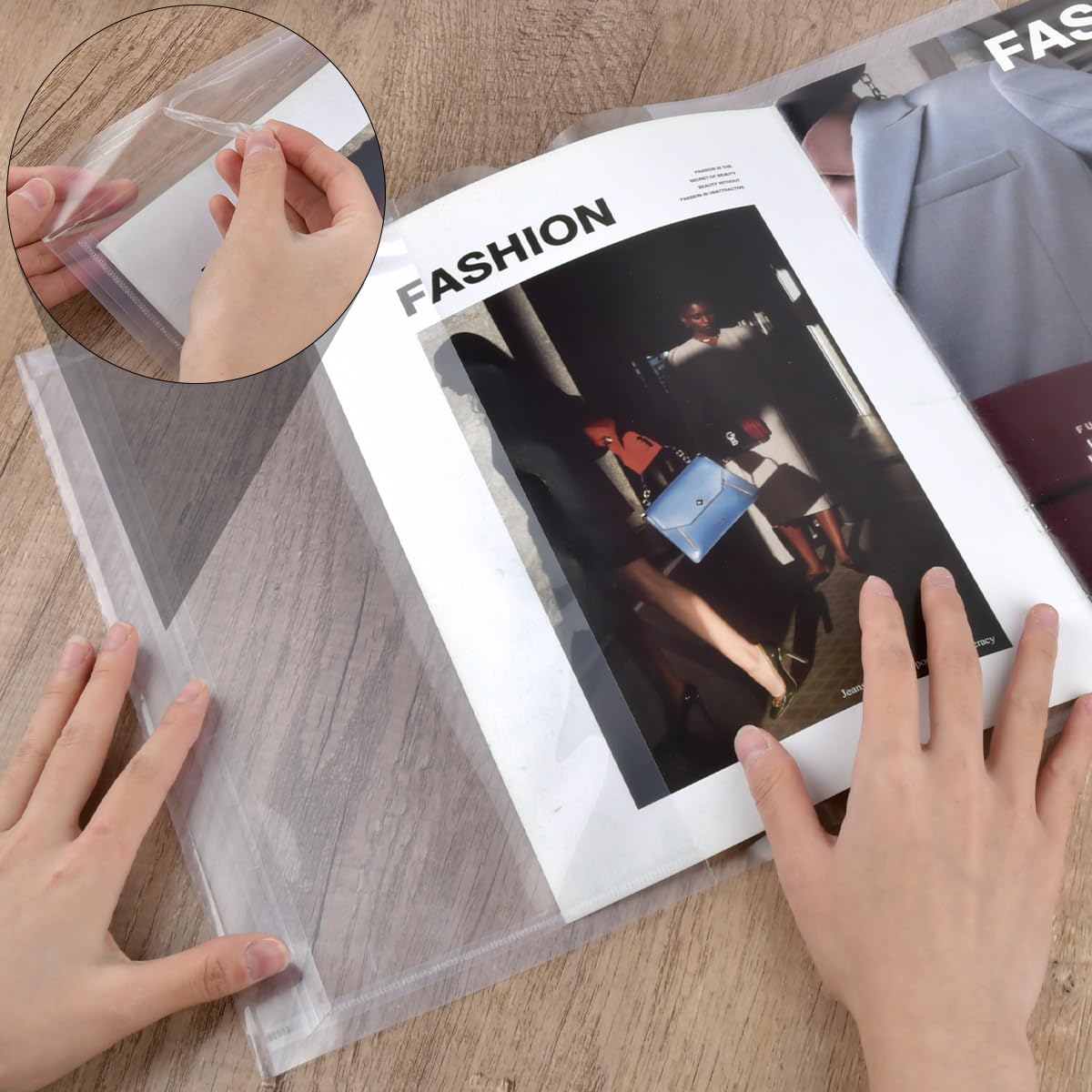 ZORVYN Buchumschläge A4 10 Stück - Transparente Heftschoner Für Schule & Büro