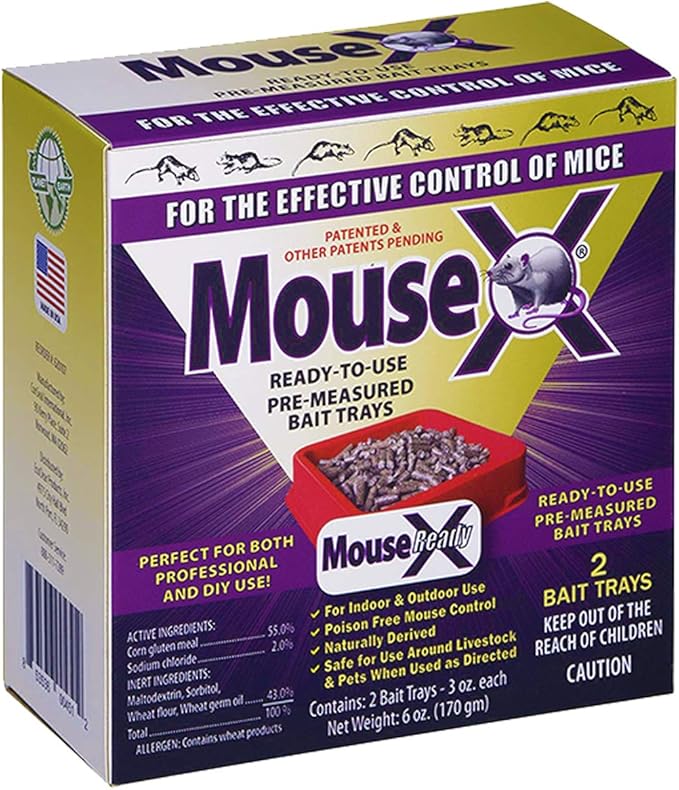 EcoClear Products MouseX 620107, Humane AllNatural NonToxic Mouse Killer Pellets, ReadyToUse