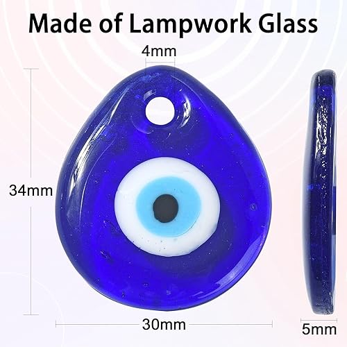 Stiesy Dijes colgantes de cristal de Lampwork hechos a mano para hacer joyas DIY llavero artesanía, Vidrio, vidrio