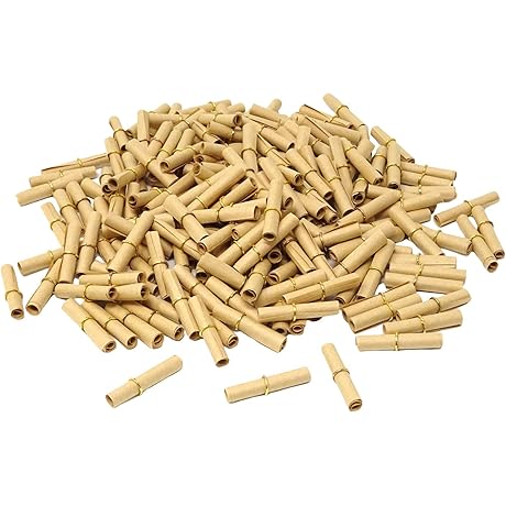 Honbay 200PCS Vintage Mini Diploma Scrolls Paper for Love Letters, Anniversary, Valentine