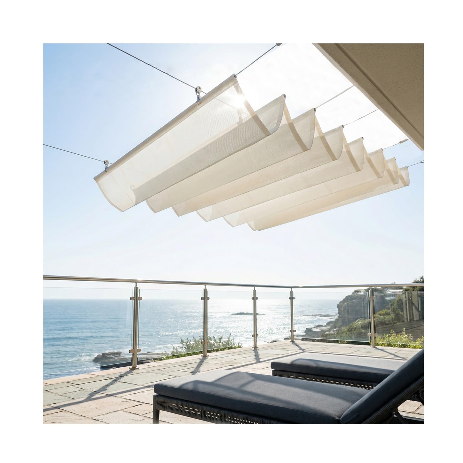 Filet de parasol extérieur auvent de pergola pour savourer des moments de fraîcheur au jardin